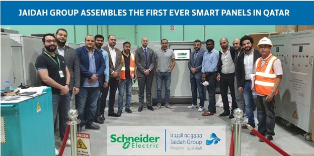 A group photograph of the team behind the smart panel implementation project
